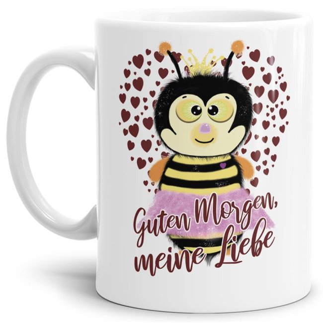 Tasse Guten Morgen meine Liebe - Biene - Weiss