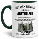 Berufe-Tasse - Leg dich niemals mit einem Arzthelfer an -...