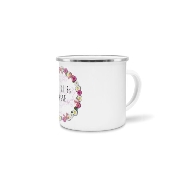 Emaille-Tasse - Wie ich es hasse - kleine Tasse