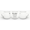 Tasse Dudenw&ouml;rter - Bruder - Emaille gro&szlig;