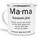 Tasse Dudenw&ouml;rter - Mama - Emaille gro&szlig;