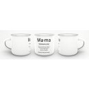 Tasse Dudenw&ouml;rter - Mama - Emaille gro&szlig;