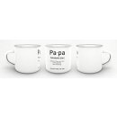 Tasse Dudenw&ouml;rter - Papa - Emaille gro&szlig;