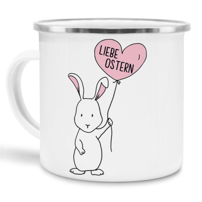 Emaille-Tasse - Liebe Ostern - gro&szlig;