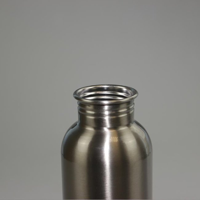Edelstahl-Trinkflasche silber - 600 ml