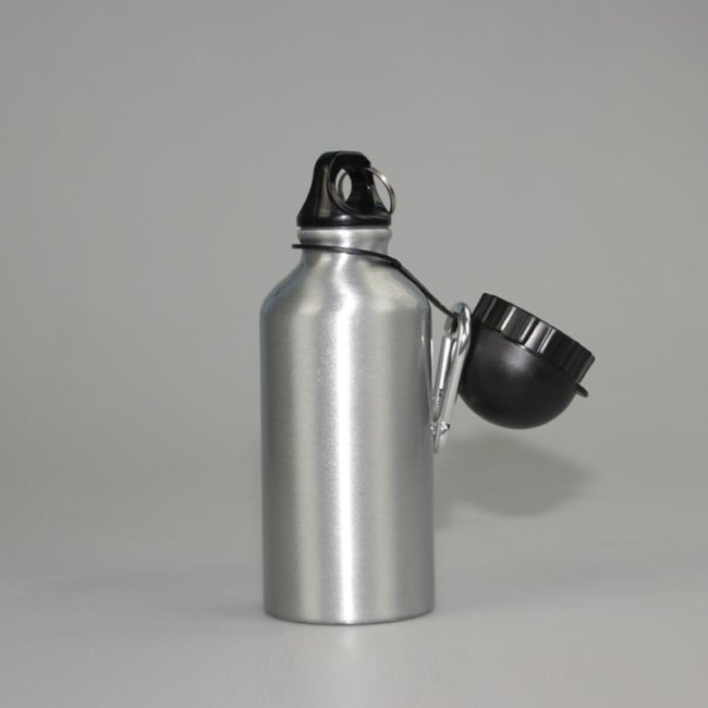Aluminium-Trinkflasche silber - 400 ml