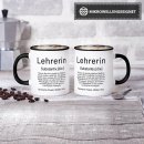 Tasse Dudenw&ouml;rter - Lehrerin - Innen &amp; Henkel...