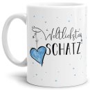 Tasse - Weltliebster Schatz - Weiss