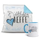 Geschenk-Set - Weltliebster Neffe - Kissen und Tasse...