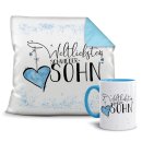 Geschenk-Set - Weltliebster Schwiegersohn - Kissen und...