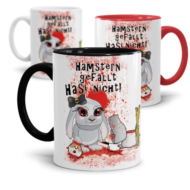 Anti-Hamster-Tasse B&ouml;ses Hasi mit Spruch - Hamstern