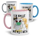 Anti-Hamster-Tasse B&ouml;ses Hasi mit Spruch - Ich hasse...