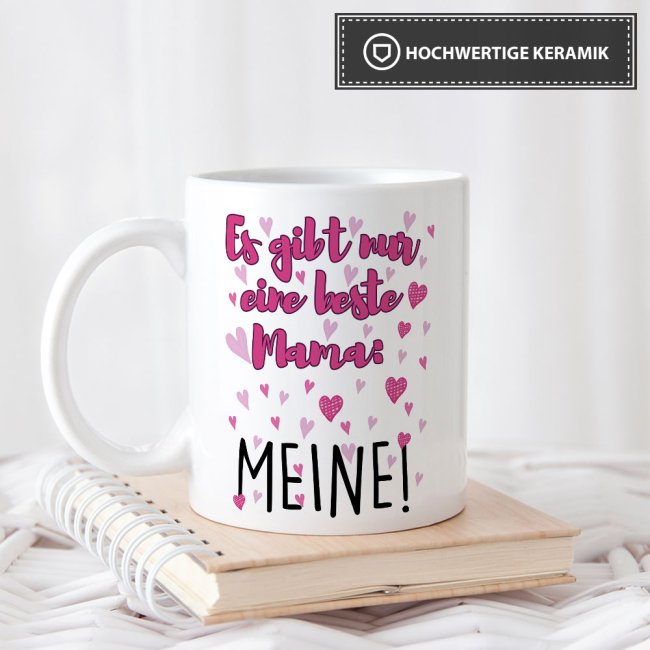 Tassen mit Spruch f&uuml;r Mama - Beste Mama