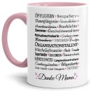 Tasse mit Spruch f&uuml;r Mama - Danke Mama -  Innen...