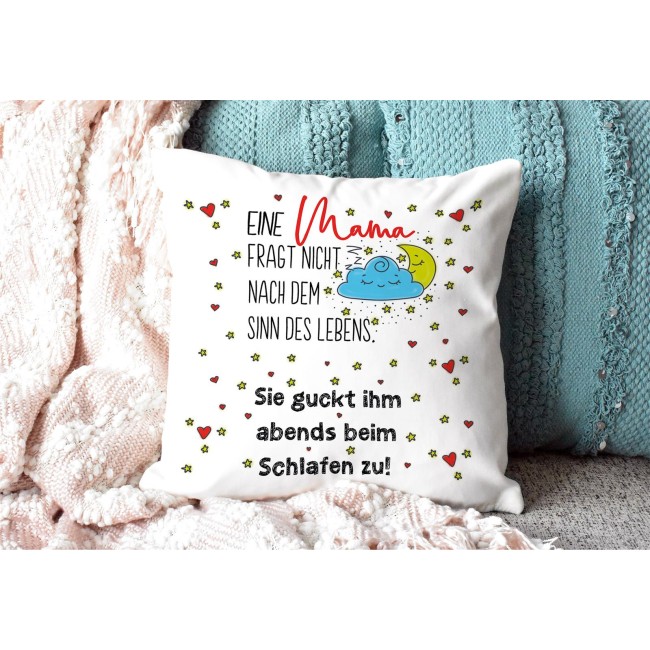 Süßes Kissen mit Spruch Sinn des Lebens PRINT ROYAL, 14,95