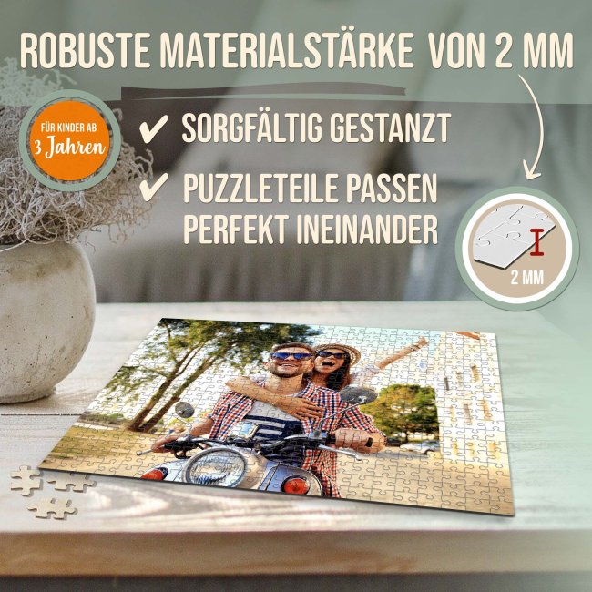 Fotopuzzle - 500 Teile inkl. bedrucktem Karton