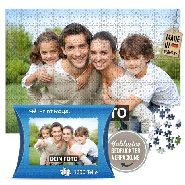 Fotopuzzle - 1000 Teile inkl. bedrucktem Karton