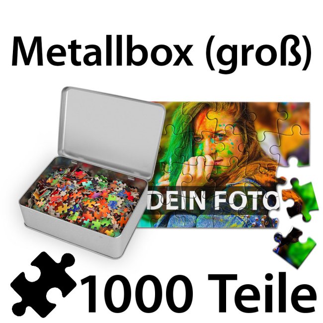 Fotopuzzle - 1000 Teile inkl. bedruckter Metalldose