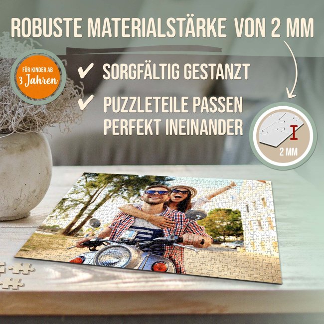 Fotopuzzle - 1000 Teile inkl. bedruckter Metalldose