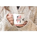 Emaille Tasse - Be wild and free
