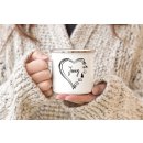 Emaille Tasse Camping personalisiert mit Name