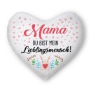 Herz-Kissen - Mein Lieblingsmensch - F&uuml;r Mama
