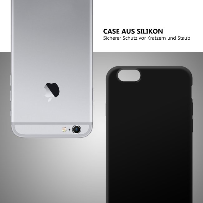 Bedruckte Handyh&uuml;lle f&uuml;r Apple iPhone 6S - Silikoncase Schwarz