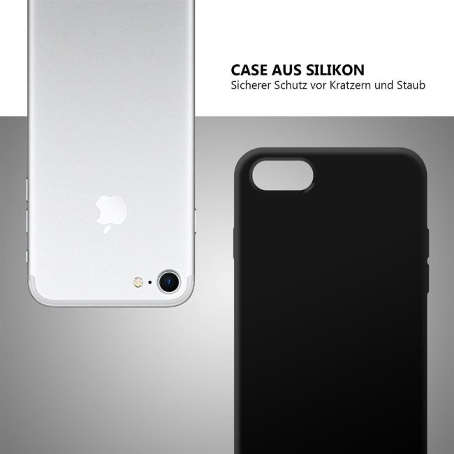 Bedruckte Handyh&uuml;lle f&uuml;r Apple iPhone 7 - Silikoncase Schwarz