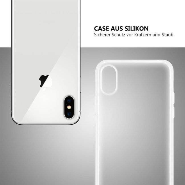 Bedruckte Handyh&uuml;lle f&uuml;r Apple iPhone XS - Silikoncase Transparent