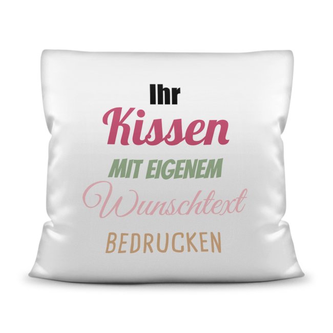 Kissen selbst gestalten mit WUNSCHTEXT