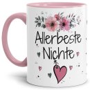 Tasse mit sch&ouml;nem Blumenmotiv - Allerbeste Nichte -...