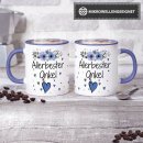 Tasse mit sch&ouml;nem Blumenmotiv - Allerbester Onkel -...