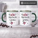 Tasse mit sch&ouml;nem Blumenmotiv - Allerbeste Uroma -...