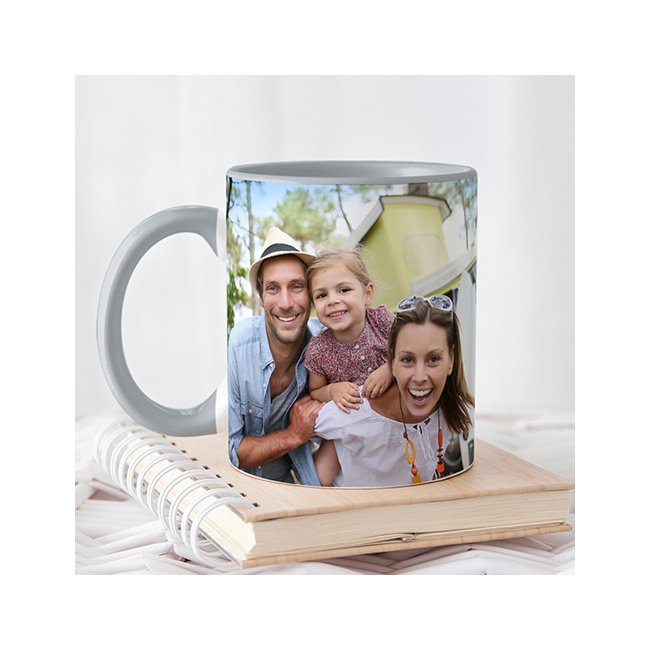 Farbige Fototasse Grau Panorama Druck Selbst Gestalten Print Roya 12 95