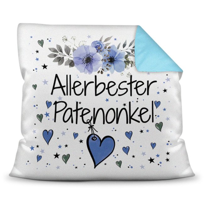 Persönliches Kissen mit Spruch für den Allerbesten Patenonkel PRINT