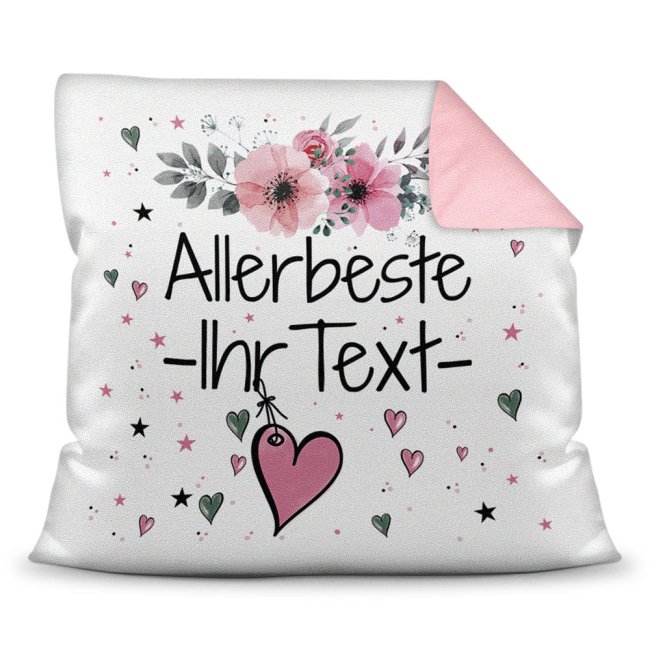 Persönliches Kissen mit Spruch für die Allerbeste WUNSCHNAME PRINT