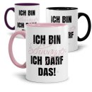 Statement-Tassen mit Spruch - Ich bin schwanger, ich darf...