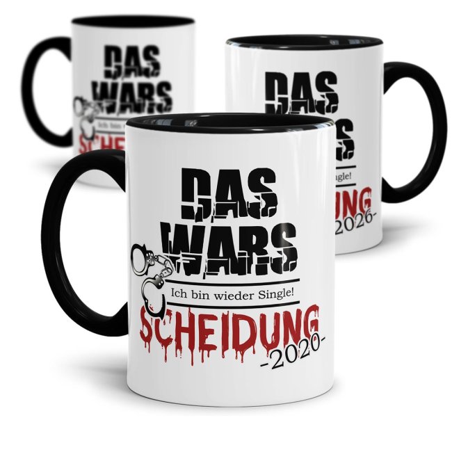 Tassen mit Spruch - Scheidung - Das wars!