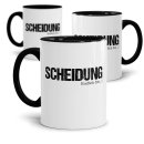 Tasse mit Spruch - Scheidung - Endlich frei! - Innen...