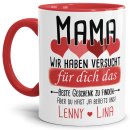 Tasse von WUNSCHNAMEN - F&uuml;r Mama von mehr Kindern -...