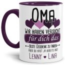 Tasse von WUNSCHNAMEN - F&uuml;r Oma von mehr Kindern -...