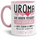 Tasse von WUNSCHNAMEN - F&uuml;r Uroma von mehr Kindern -...