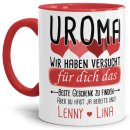 Tasse von WUNSCHNAMEN - F&uuml;r Uroma von mehr Kindern -...