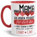Tasse von WUNSCHNAMEN - F&uuml;r Bonus-Mama von mehr...