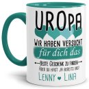 Tasse von WUNSCHNAMEN - F&uuml;r Uropa von mehr Kindern -...