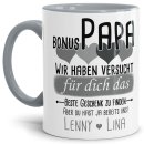 Tasse von WUNSCHNAMEN - F&uuml;r Bonus-Papa von mehr...