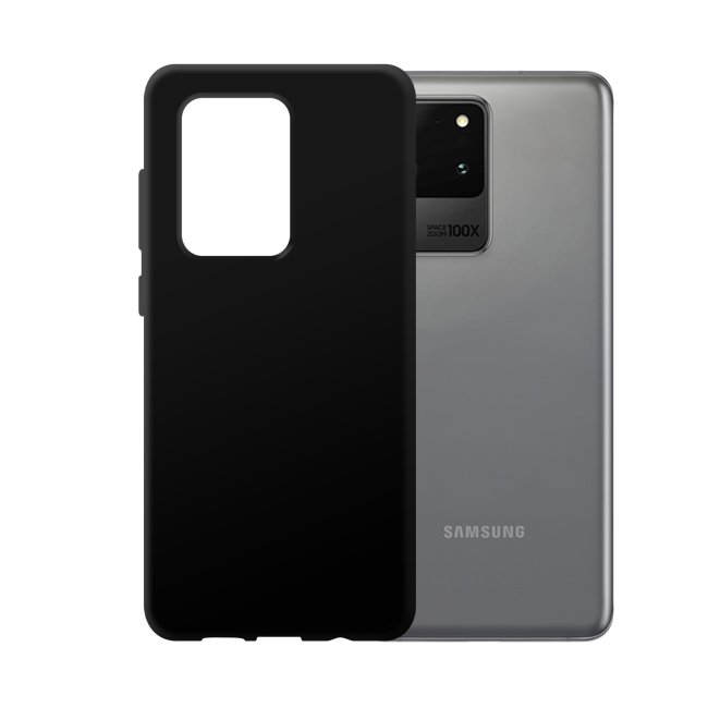 Bedruckte Handyh&uuml;lle f&uuml;r Samsung Galaxy S20 Ultra - Silikoncase Schwarz