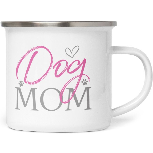 Emaille Tasse - DogMom CatMom