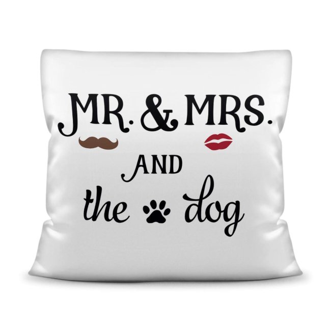 Kissen - Mr &amp; Mrs and the dog