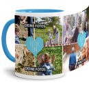 Tasse mit Fotocollage - Bester Opa - Innen &amp; Henkel...